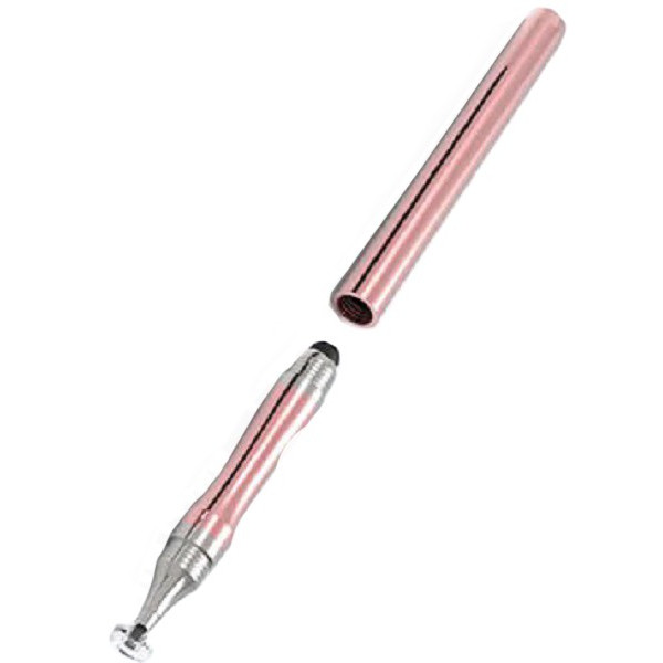Стилус ручка Universal Drawing 2 в 1 для планшетов и смартфонов Rose Gold