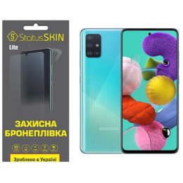 Полиуретановая пленка StatusSKIN Lite на экран Samsung A51 A515 Глянцевая
