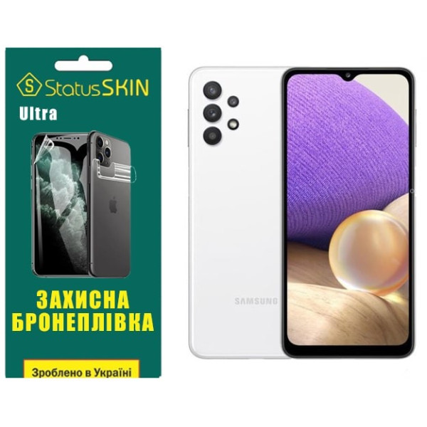 Полиуретановая пленка StatusSKIN Ultra на экран Samsung A32 A325 Глянцевая