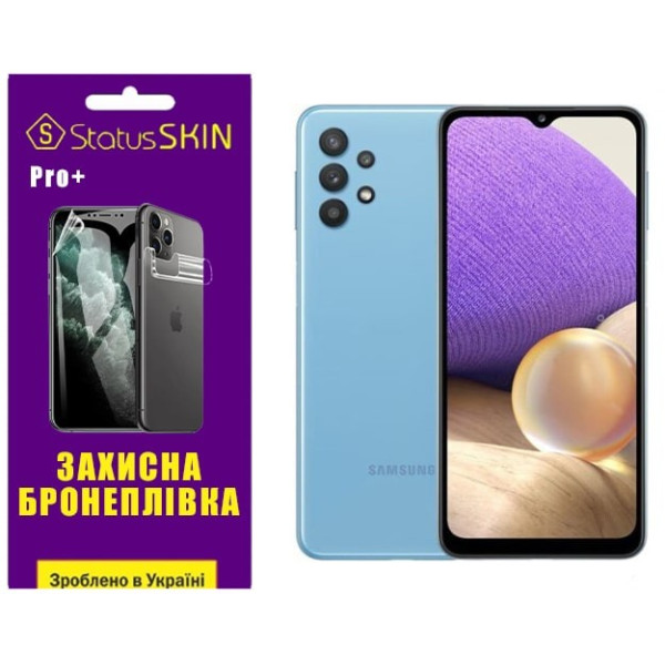 Полиуретановая пленка StatusSKIN Pro+ на экран Samsung A32 A325 Глянцевая