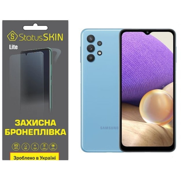 Полиуретановая пленка StatusSKIN Lite на экран Samsung A32 A325 Глянцевая