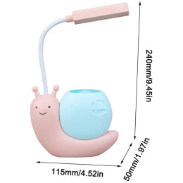 Настільна лампа Desk Lamp NO.904 Snail 400 mAh Pink/Blue
