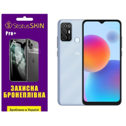 Поліуретанова плівка StatusSKIN Pro+ на екран ZTE Blade A52 Глянцева