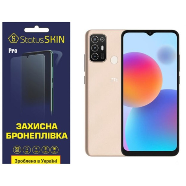 Полиуретановая пленка StatusSKIN Pro на экран ZTE Blade A52 Матовая