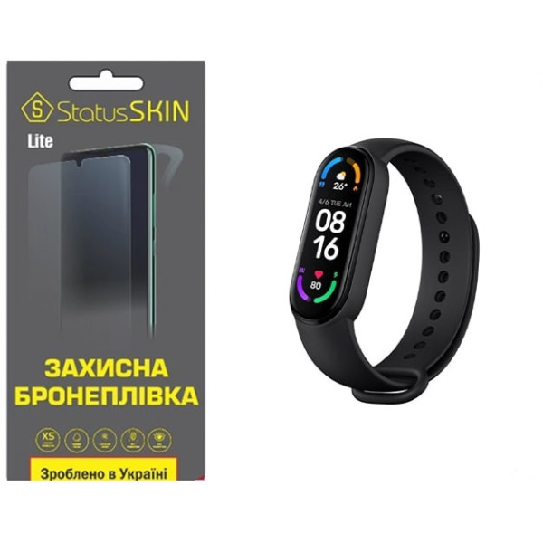 Поліуретанова плівка StatusSKIN Lite на екран Xiaomi Mi Band 6 Матова
