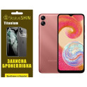 Полиуретановая пленка StatusSKIN Titanium на экран Samsung A04e A042/M04 M045/F04 E045 Глянцевая