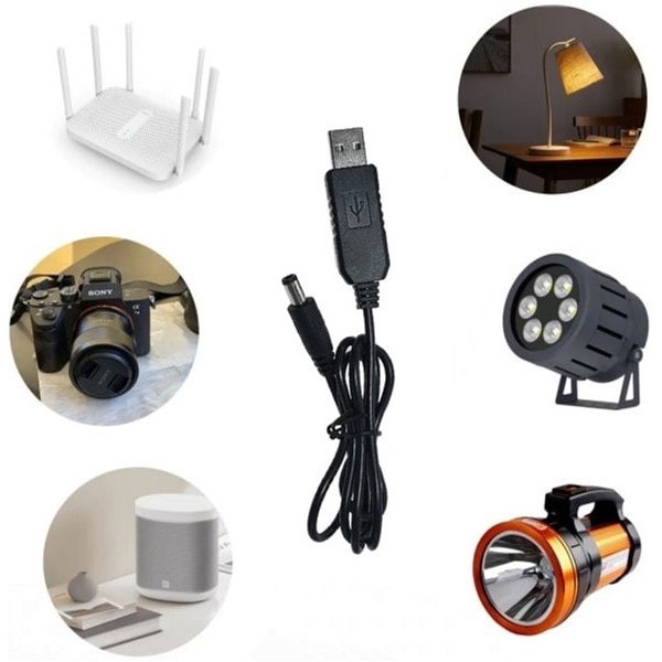 Кабель ArmorStandart USB - DC 5.5x2.1 9V 0.8 м для питания роутера (ARM65662)