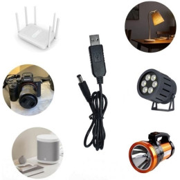 Кабель ArmorStandart USB - DC 5.5x2.1 9V 0.8 м для живлення роутера (ARM65662)