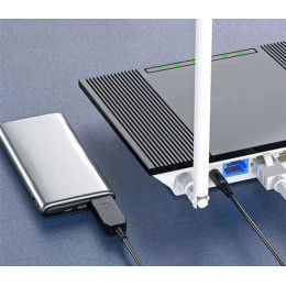 Кабель ArmorStandart USB - DC 5.5x2.1 9V 0.8 м для питания роутера (ARM65662)