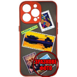 Чохол Bumper Print Ukraine Post для Xiaomi Redmi 10C/Poco C40 Red/Black