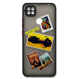 Чохол Bumper Print Ukraine Post для Xiaomi Redmi 9C/10A Black/Red