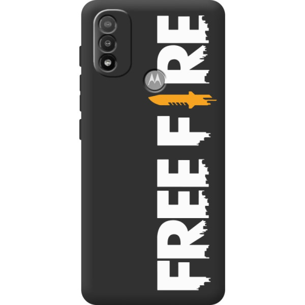 Чехол Boxface для Motorola E20 Free Fire White Logo
