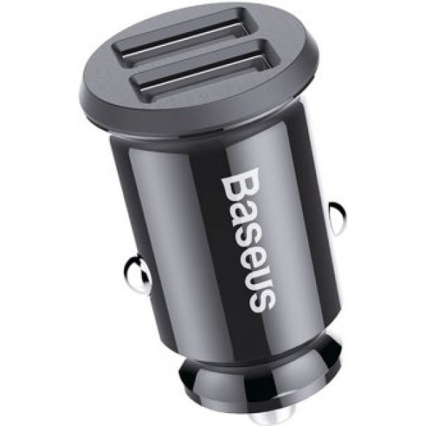 Автомобільний зарядний пристрій Baseus Grain Car 2USB 3.1A Black (CCALL-ML01)