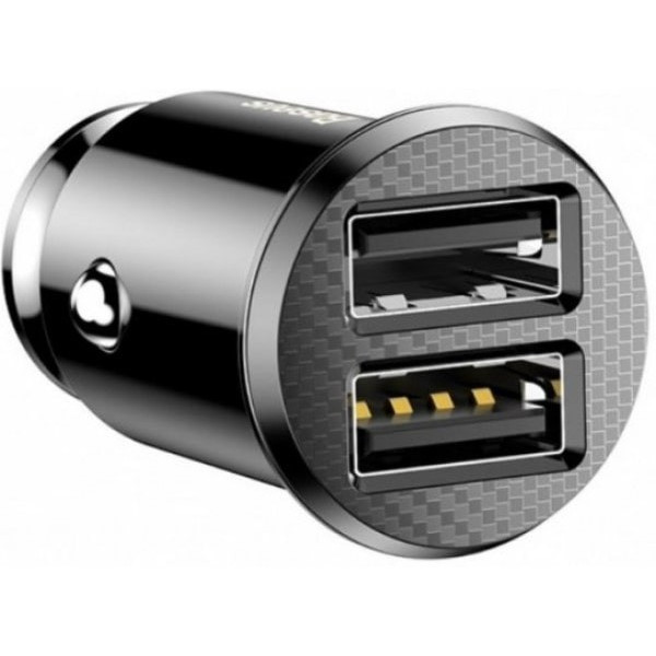 Автомобільний зарядний пристрій Baseus Grain Car 2USB 3.1A Black (CCALL-ML01)