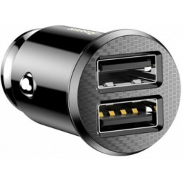 Автомобільний зарядний пристрій Baseus Grain Car 2USB 3.1A Black (CCALL-ML01)