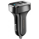 Автомобільний зарядний пристрій Usams C13 King-Tu 2USB 2.1A + cable Type-C Black
