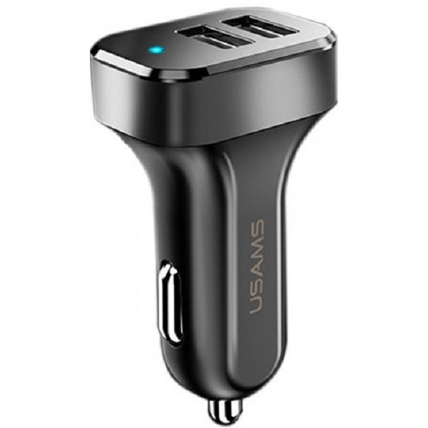 Автомобільний зарядний пристрій Usams C13 King-Tu 2USB 2.1A + cable Micro Black
