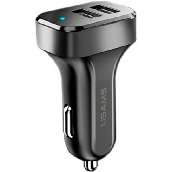 Автомобільний зарядний пристрій  Usams C13 2USB 2.1A Black