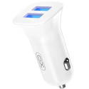 Автомобильное зарядное устройство XO CC31 2USB 12W 2.4A White