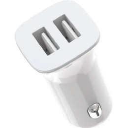 Автомобільний зарядний пристрій XO CC31 2USB 12W 2.4A White 2