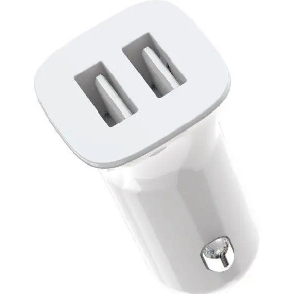 Автомобільний зарядний пристрій XO CC31 2USB 12W 2.4A White