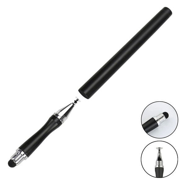 Стилус ручка Universal Drawing 2 в 1 для планшетів і смартфонів Black