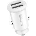 Автомобільний зарядний пристрій Baseus Grain Car 2USB 3.1A White (CCALL-ML02)