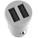 Автомобільний зарядний пристрій Baseus Grain Car 2USB 3.1A White (CCALL-ML02)