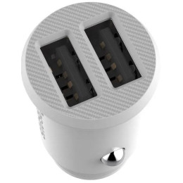 Автомобільний зарядний пристрій Baseus Grain Car 2USB 3.1A White (CCALL-ML02)