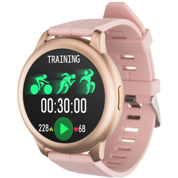 Смарт-годинник Globex Smart Watch Aero Gold/Pink