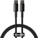 Кабель Baseus Tungsten Gold Fast Charging Type-C to Type-C 100W 1m Black (CATWJ-01)