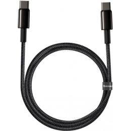 Кабель Baseus Tungsten Gold Fast Charging Type-C to Type-C 100W 1m Black (CATWJ-01)