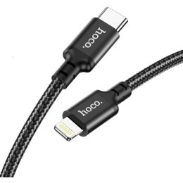 Кабель Hoco X14 Double speed PD Type-C to Lightning 3m Black