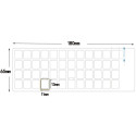 Наклейка для клавіатури Keyboard Stickers White/Orange