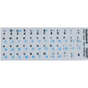 Наклейка для клавіатури Keyboard Stickers White/Blue