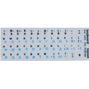 Наклейка для клавиатуры Keyboard Stickers White/Blue