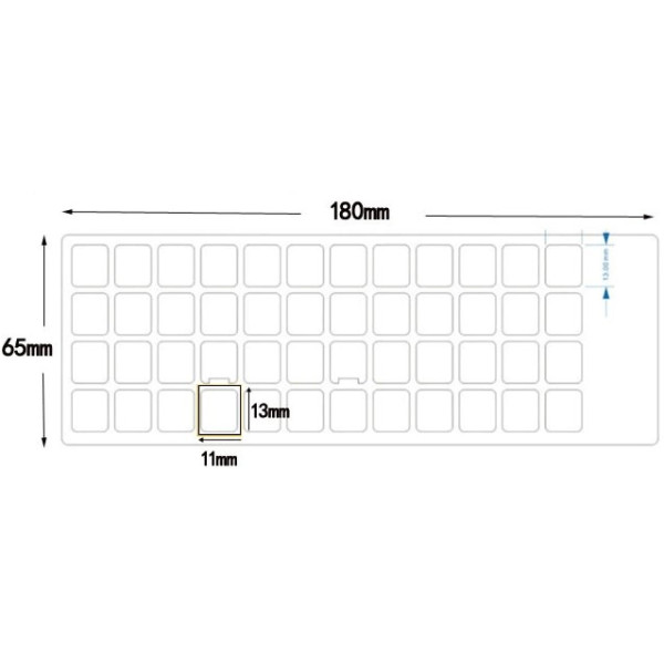 Наклейка для клавіатури Keyboard Stickers Black/Blue