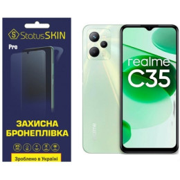 Полиуретановая пленка StatusSKIN Pro для Realme C35 Матовая