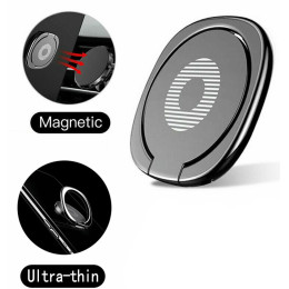 Кільце-тримач Finger Ring Holder Magnetic для смартфону Black