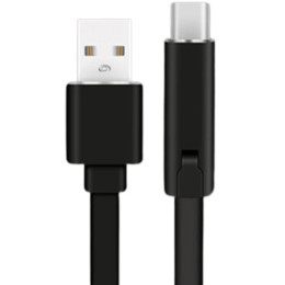 Кабель Adjustable Renewable USB to Type с регулировкой длинны Black 2