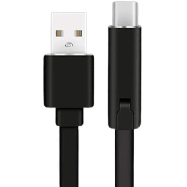 Кабель Adjustable Renewable USB to Type с регулировкой длинны Black