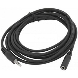 Аудіо-кабель Atcom mini-jack 3.5мм(M)-mini-jack 3.5мм(F) 1,8м, Black (16847)