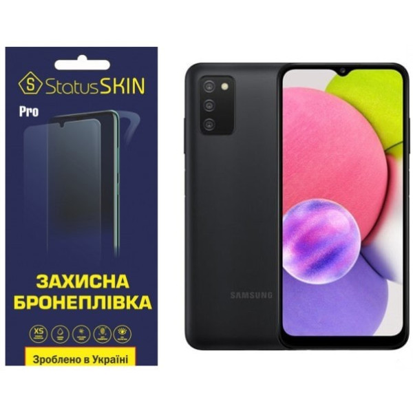Полиуретановая пленка StatusSKIN Pro для Samsung M02/M02s/M12/A02/A02s/A03/A03s/A03 Core/A04/A04e/A04s/A12 Глянцевая