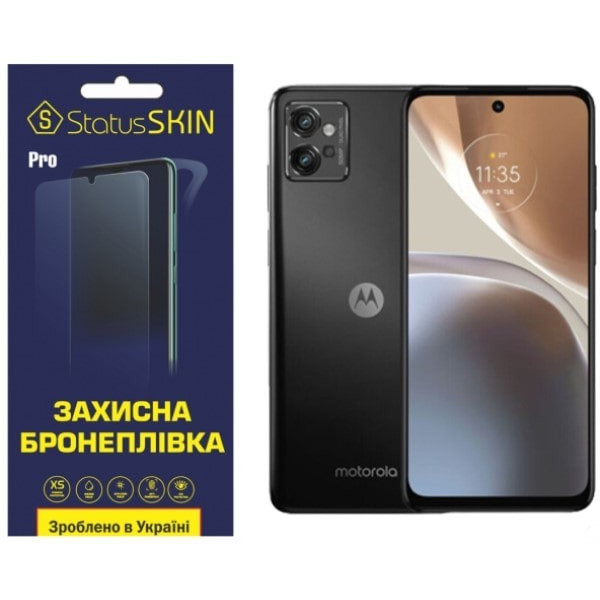 Полиуретановая пленка StatusSKIN Pro на экран Motorola G32 Глянцевая