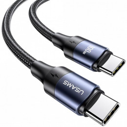 Кабель Usams U71 Type-C to Type-C PD 100W 2.4A 2m Black