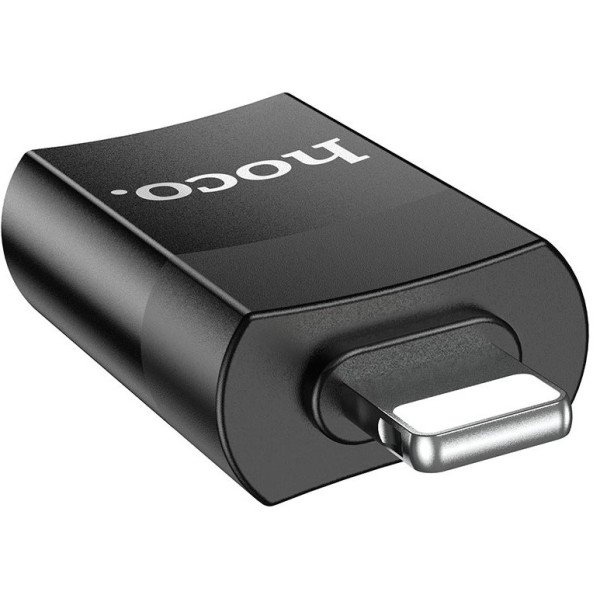 Адаптер Hoco UA17 Lightning to USB Black