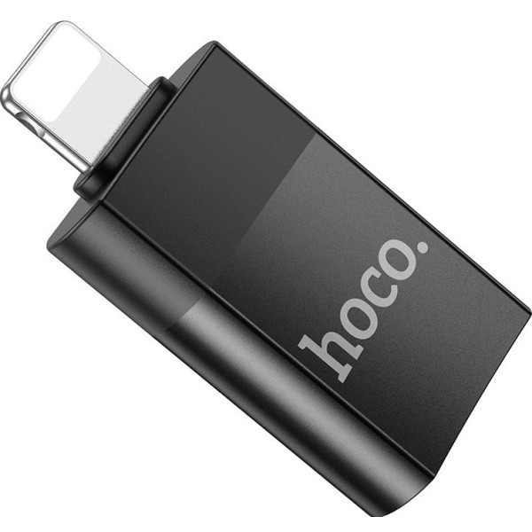 Адаптер Hoco UA17 Lightning to USB Black