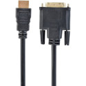 Кабель Cablexpert HDMI-DVI 0.5м Черный (CC-HDMI-DVI-0.5M)
