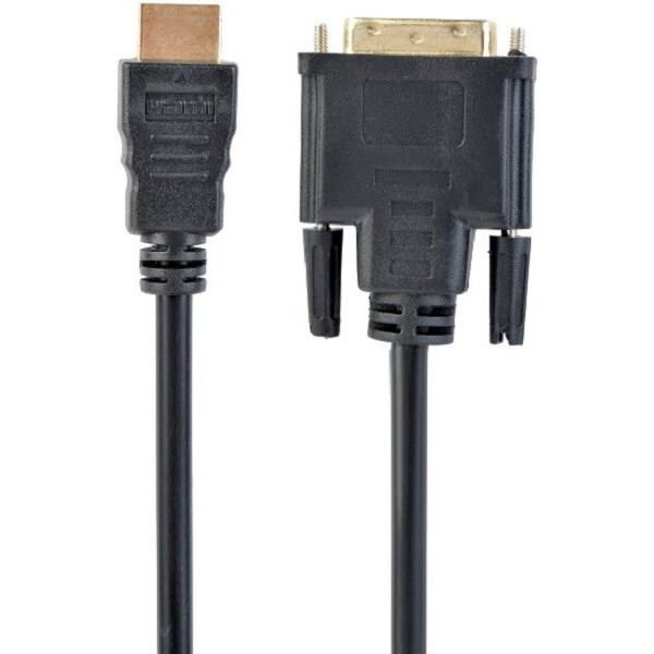 Кабель Cablexpert HDMI-DVI 0.5м Черный (CC-HDMI-DVI-0.5M)