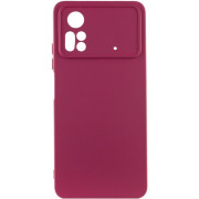 Чехол Silicone Cover Lakshmi Full Camera для Xiaomi Poco X4 Pro 5G Marsala